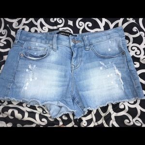 Express denim shorts